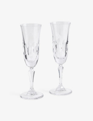 Wedgwood crystal flute glasses set of two, UK version