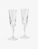 Wedgwood crystal flute glasses set of two, UK version