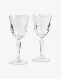 Wedgwood Signet crystal wine glasses set of two, UK version