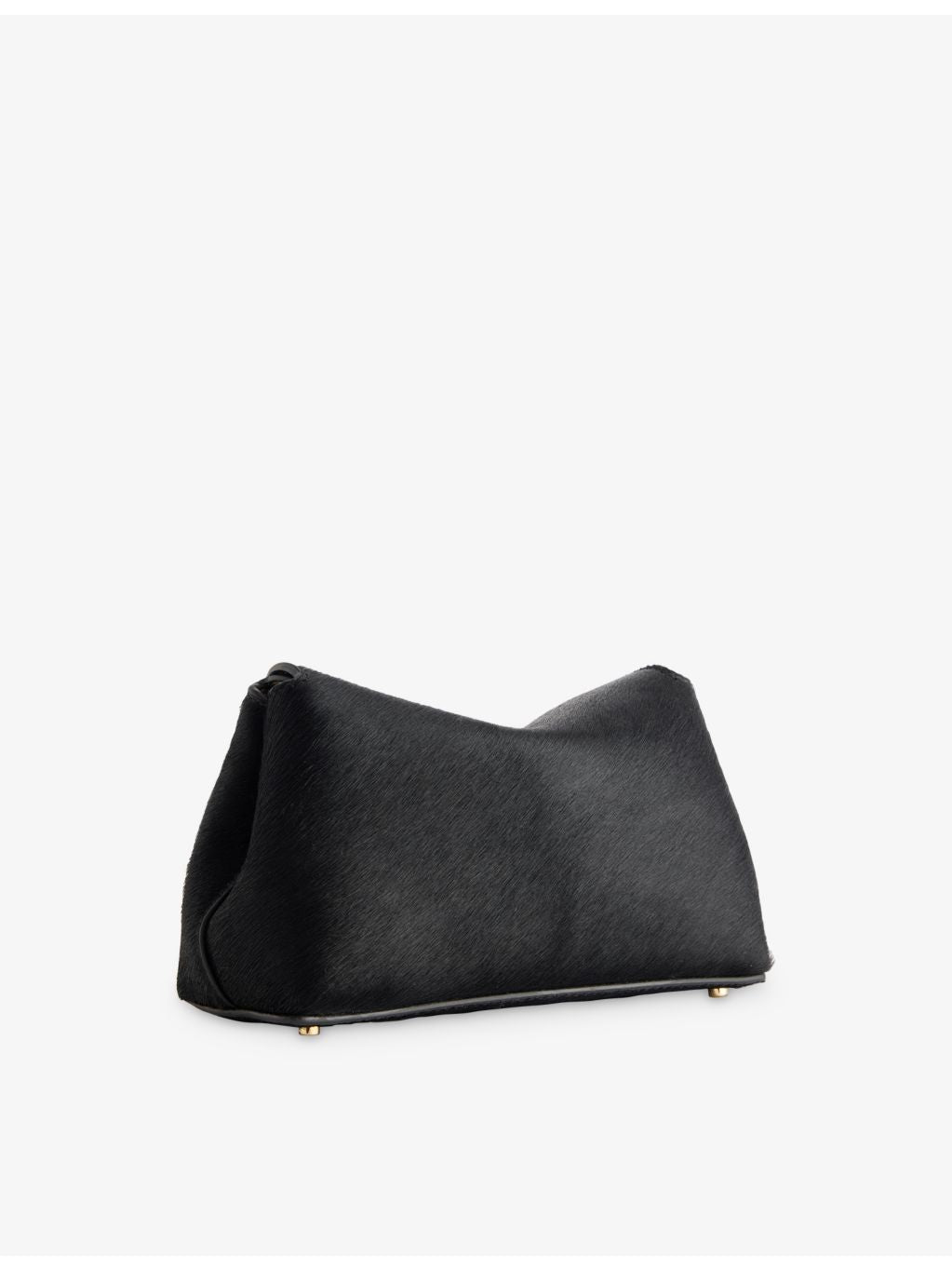 TOTEME T-Lock pony hair leather clutch bag 20.5cm (British brand)