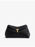 TOTEME T-Lock pony hair leather clutch bag 20.5cm (British brand)