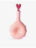 Laetitia Rouget Amour glass carafe with heart topper, imported from the UK