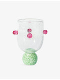 Laetitia Rouget Dotty Orchid glass tumbler, imported from the UK