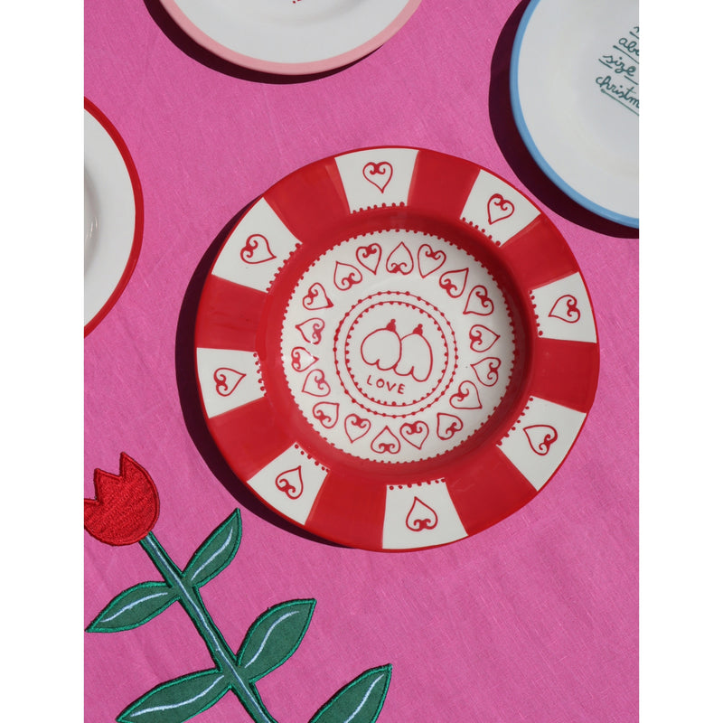 Laetitia Rouget Amour stoneware dinner plate 26cm, imported from the UK