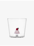 Ichendorf Patisserie raspberry glass tumbler 350ml - British product