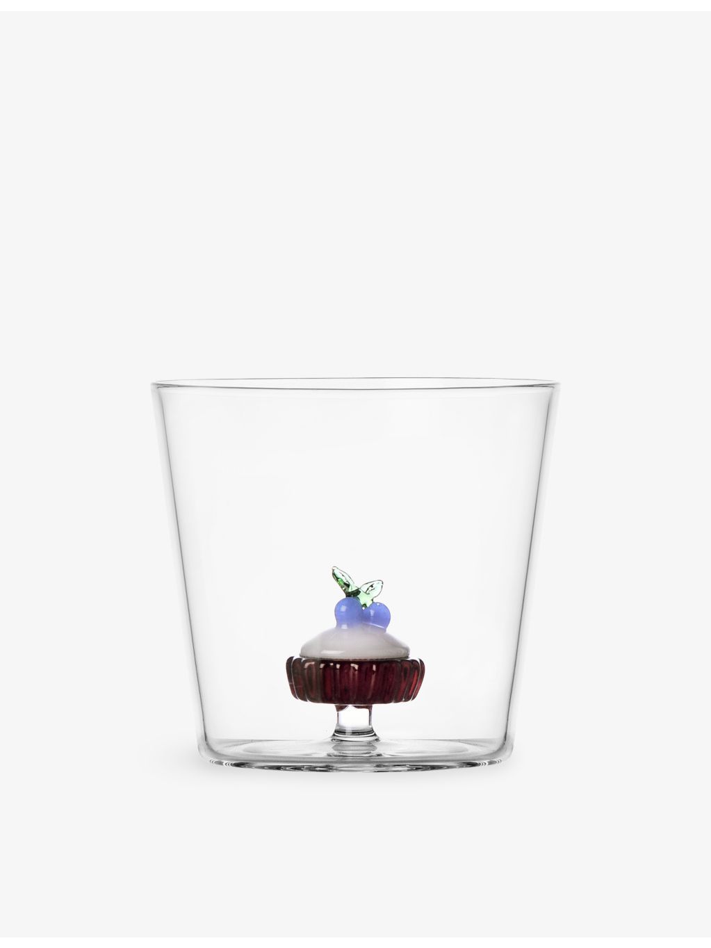 Ichendorf glass tumbler blueberry cake design 350ml, imported from the UK