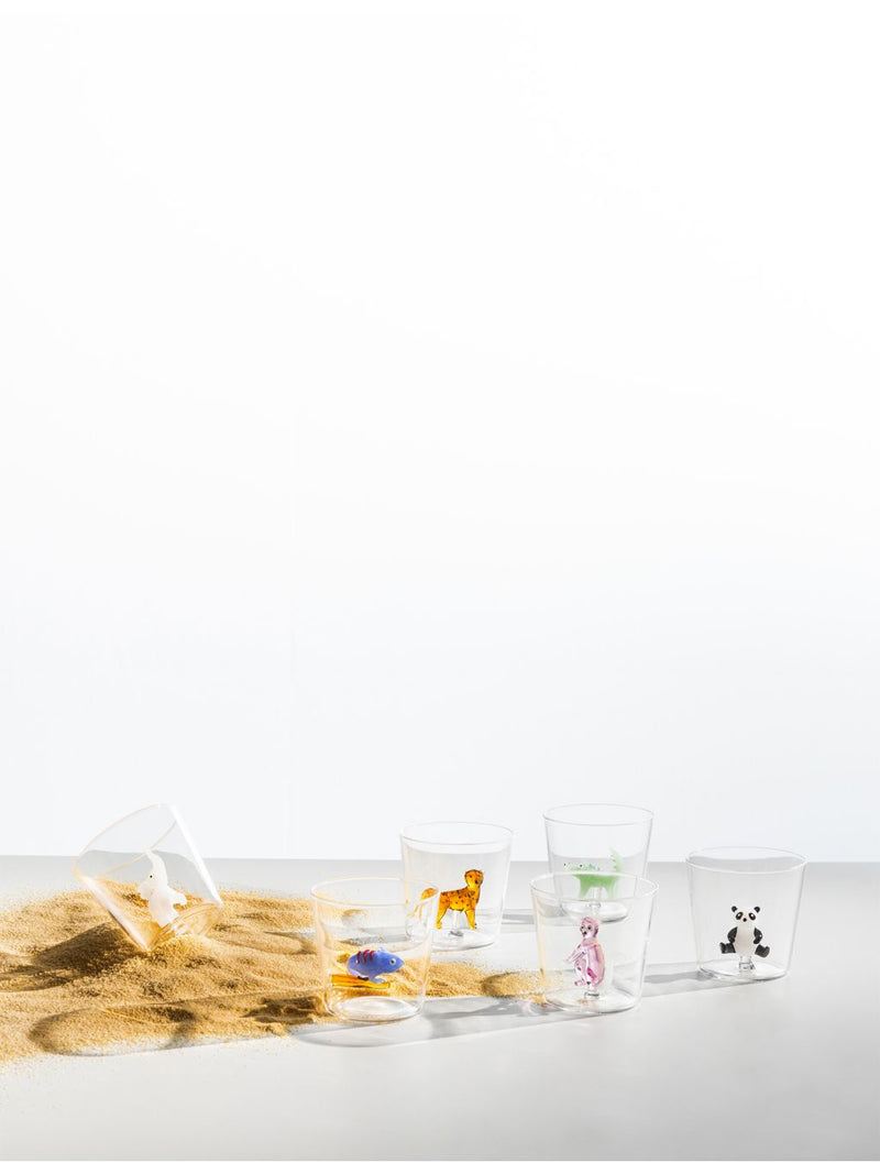 Ichendorf Savannah panda glass tumbler 350ml - British product