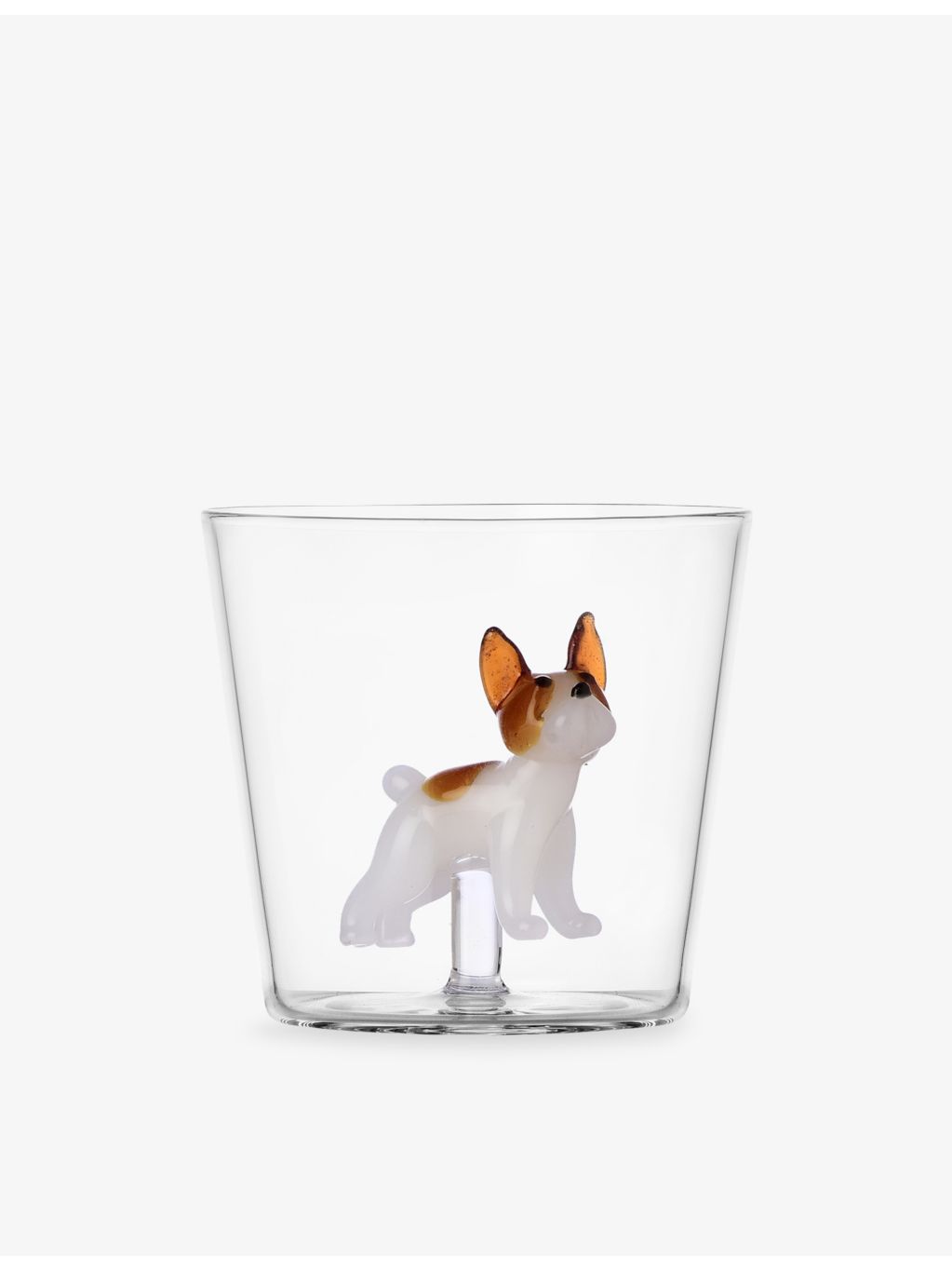 Ichendorf glass tumbler French Bulldog 8cm - British product