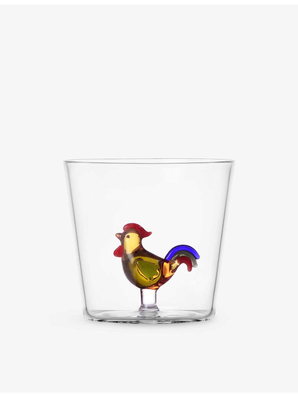 Ichendorf rooster glass tumbler 8cm (British brand)