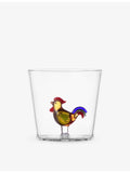 Ichendorf rooster glass tumbler 8cm (British brand)