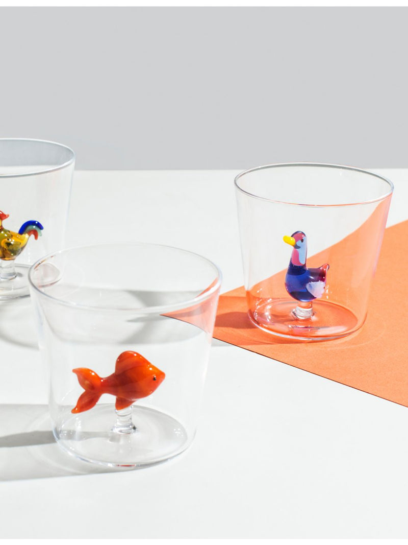 Ichendorf goose glass tumbler 8cm tall (British brand)