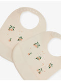 Liewood Tilda two-pack silicone bibs floral pattern, UK version