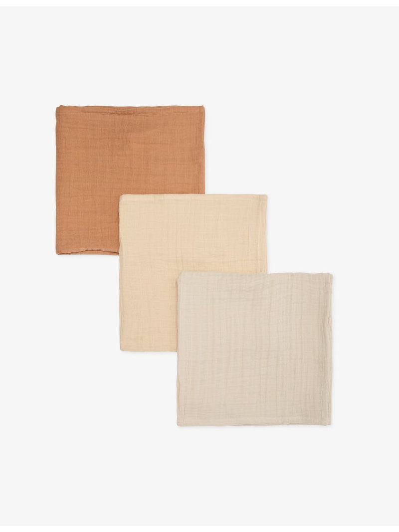 Liewood cotton muslin squares set of three 65cm (British brand)