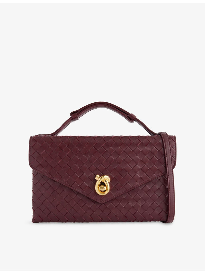 Bottega Veneta Knot leather shoulder bag 25cm (British brand)