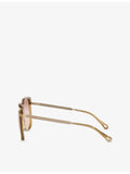 Chloé square-frame acetate sunglasses, imported from the UK