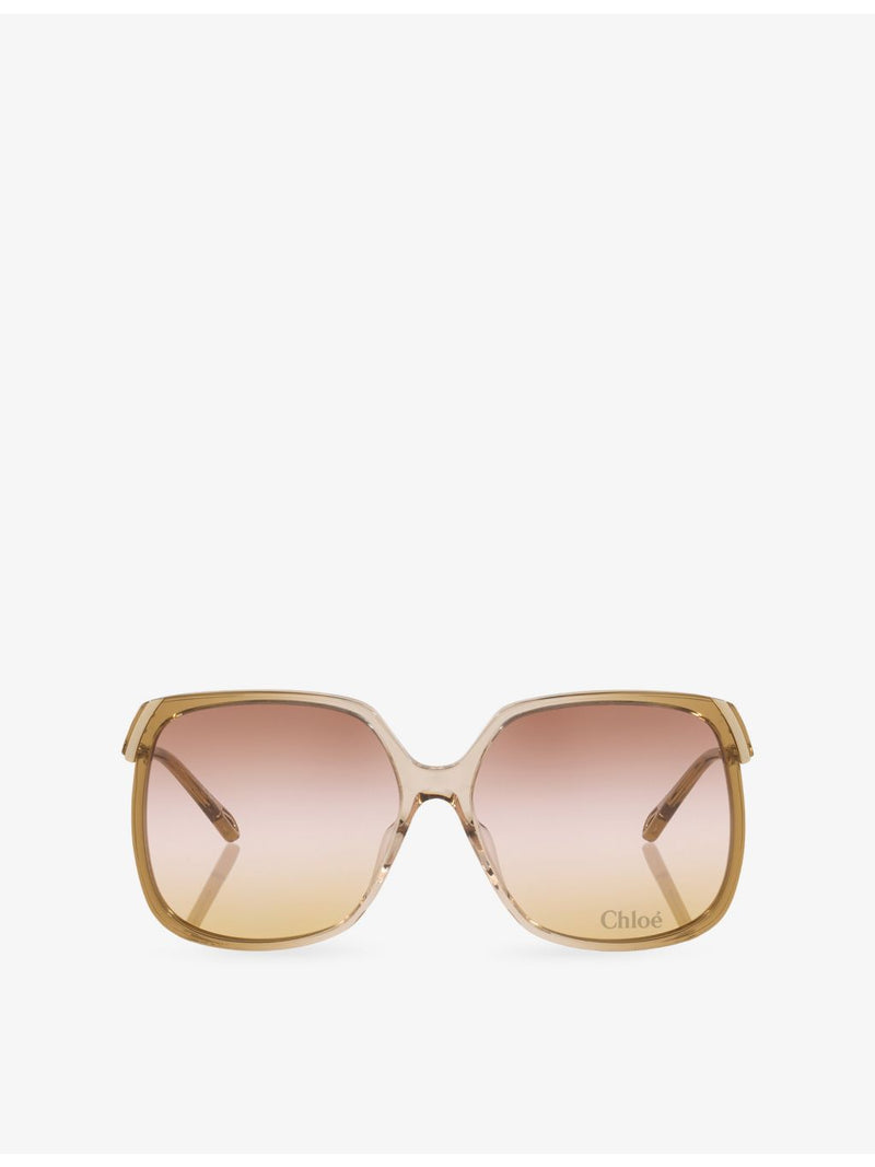 Chloé square-frame acetate sunglasses, imported from the UK