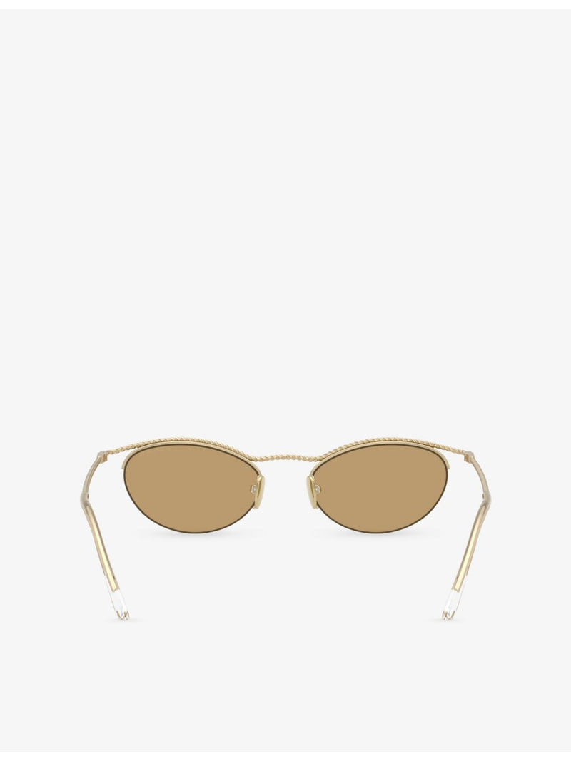 Giorgio Armani AR6175 butterfly-frame metal sunglasses 5cm lens - British product