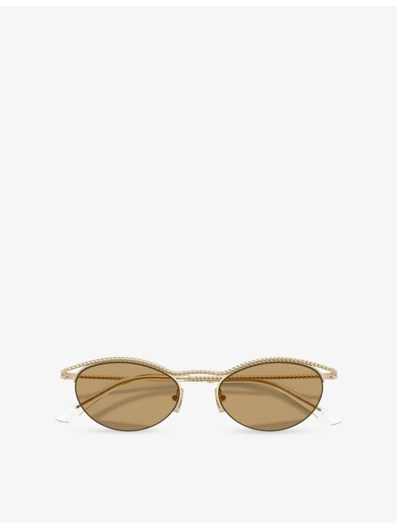 Giorgio Armani AR6175 butterfly-frame metal sunglasses 5cm lens - British product