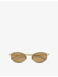 Giorgio Armani AR6175 butterfly-frame metal sunglasses 5cm lens - British product