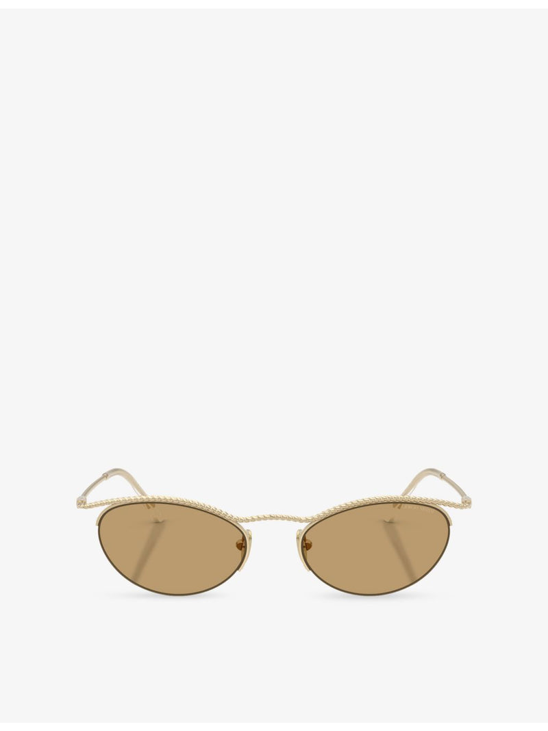 Giorgio Armani AR6175 butterfly-frame metal sunglasses 5cm lens - British product