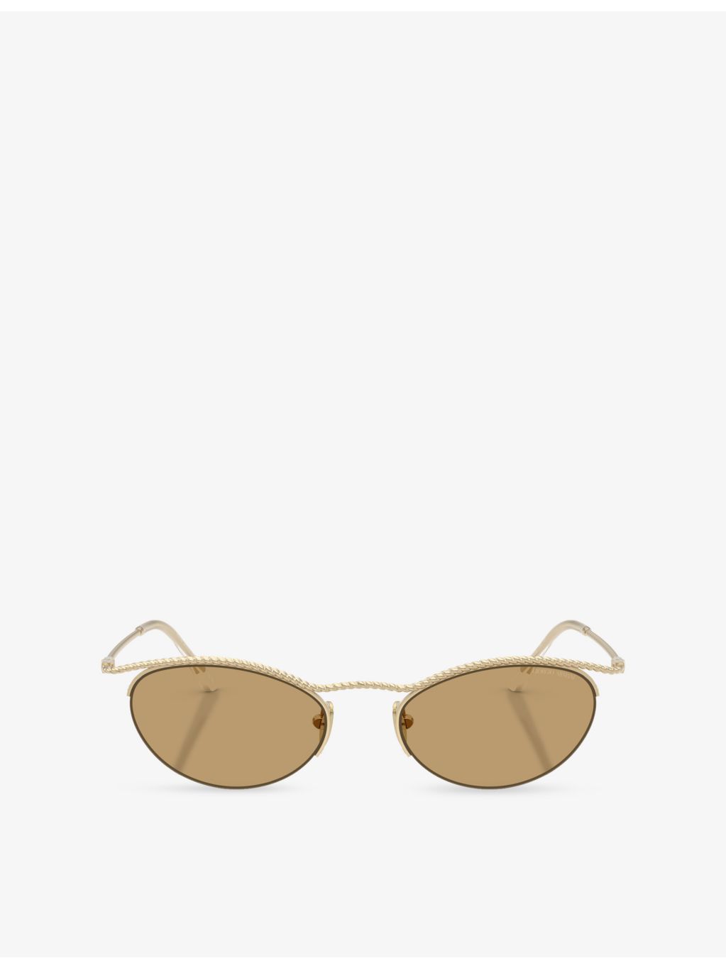 Giorgio Armani AR6175 butterfly-frame metal sunglasses 5cm lens - British product