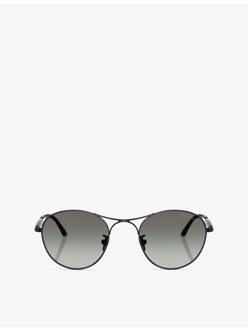 Giorgio Armani sunglasses AR6177 round metal frame, UK version