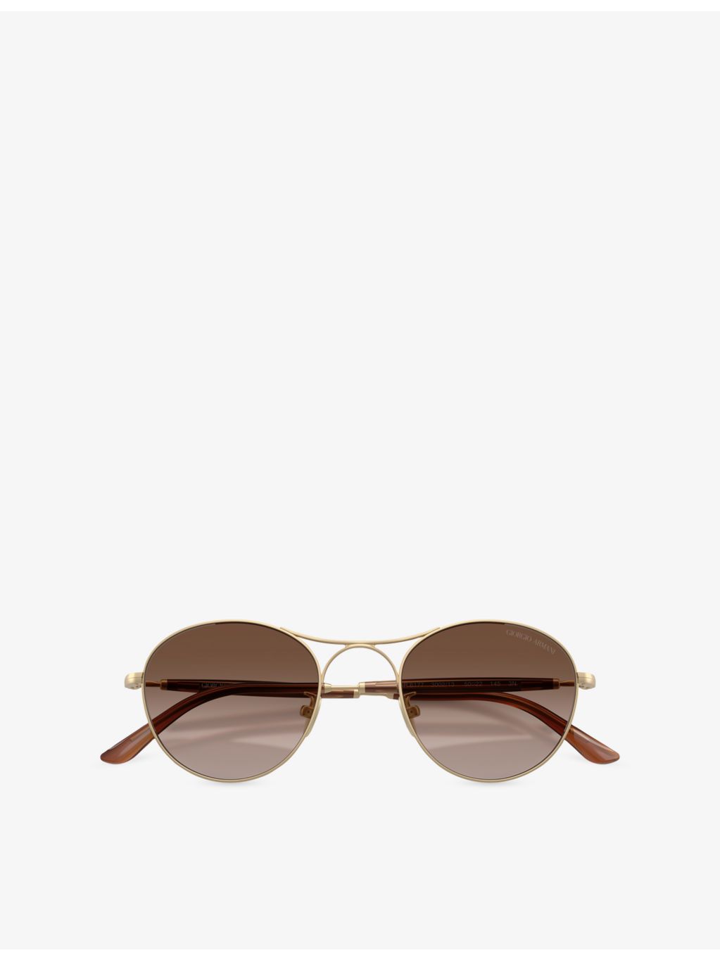 Giorgio Armani AR6177 round metal sunglasses, UK version