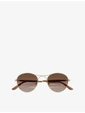 Giorgio Armani AR6177 round metal sunglasses, UK version