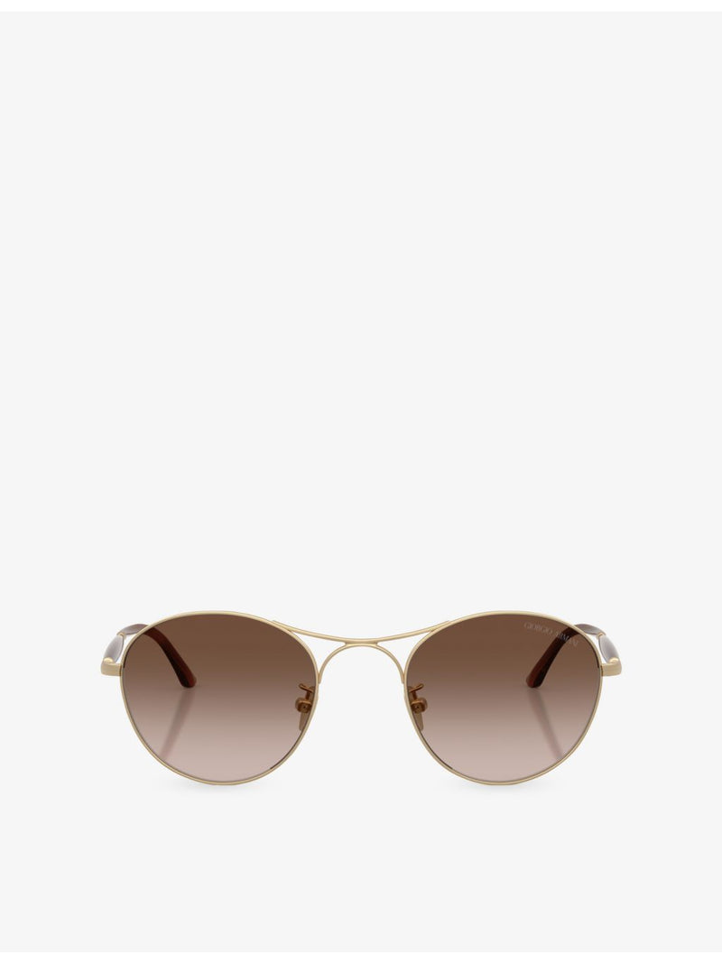 Giorgio Armani AR6177 round metal sunglasses, UK version