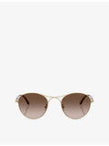 Giorgio Armani AR6177 round metal sunglasses, UK version