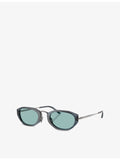 Giorgio Armani oval-frame acetate sunglasses (British brand)