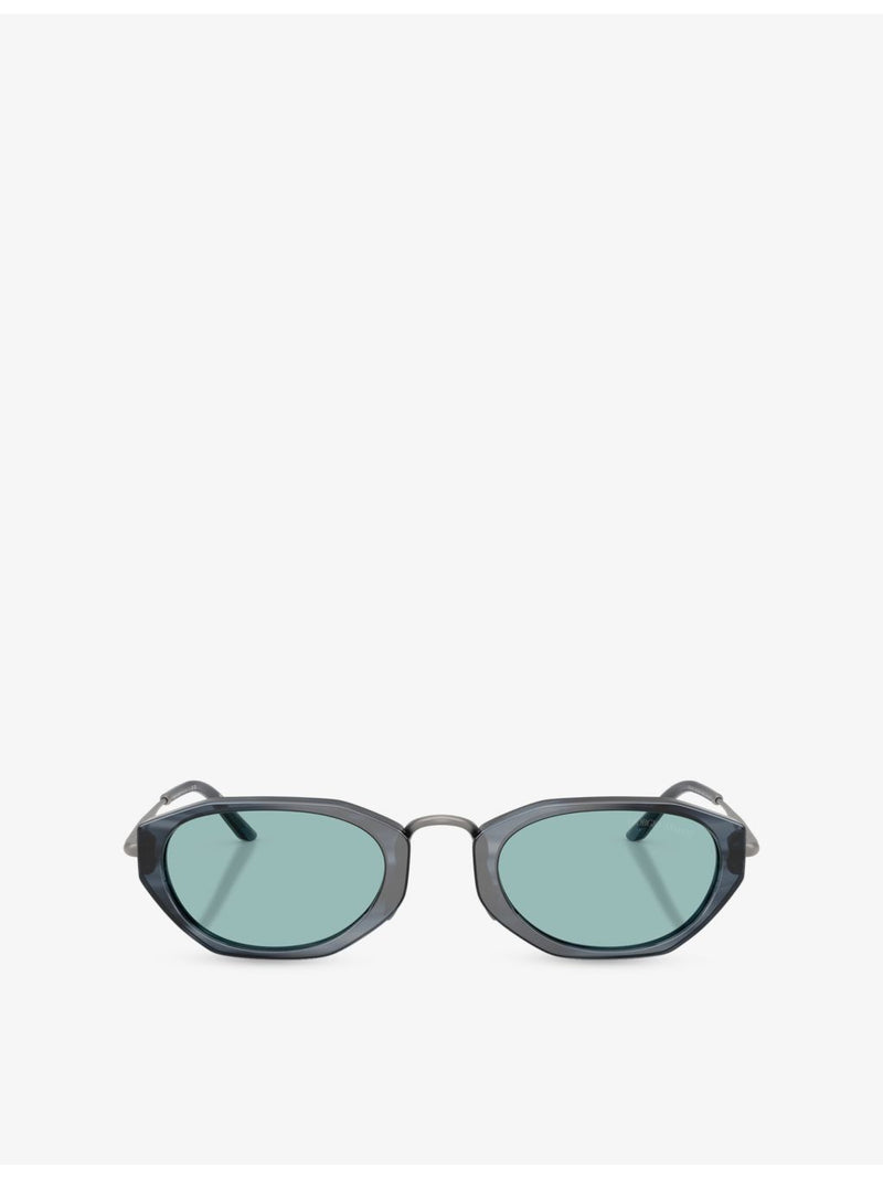 Giorgio Armani oval-frame acetate sunglasses (British brand)