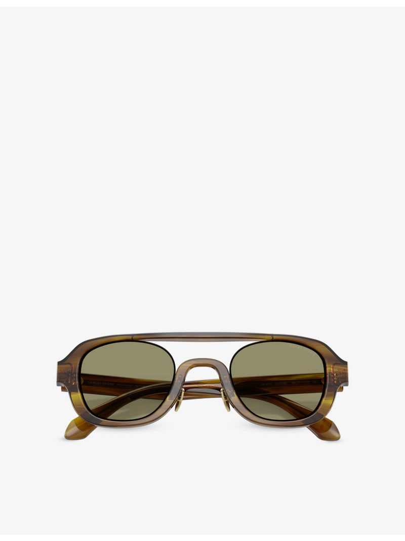 Giorgio Armani AR8247 acetate sunglasses with irregular frame (British brand)