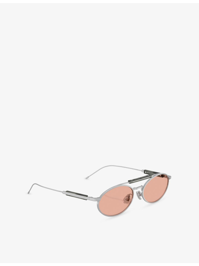 Brunello Cucinelli oval metal sunglasses BC2013ST (British brand)