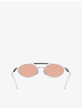 Brunello Cucinelli oval metal sunglasses BC2013ST (British brand)