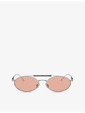 Brunello Cucinelli oval metal sunglasses BC2013ST (British brand)