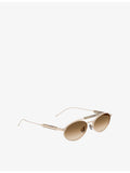Brunello Cucinelli oval-frame metal sunglasses (British brand)