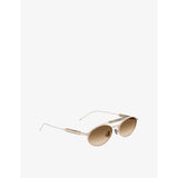 Brunello Cucinelli oval-frame metal sunglasses (British brand)