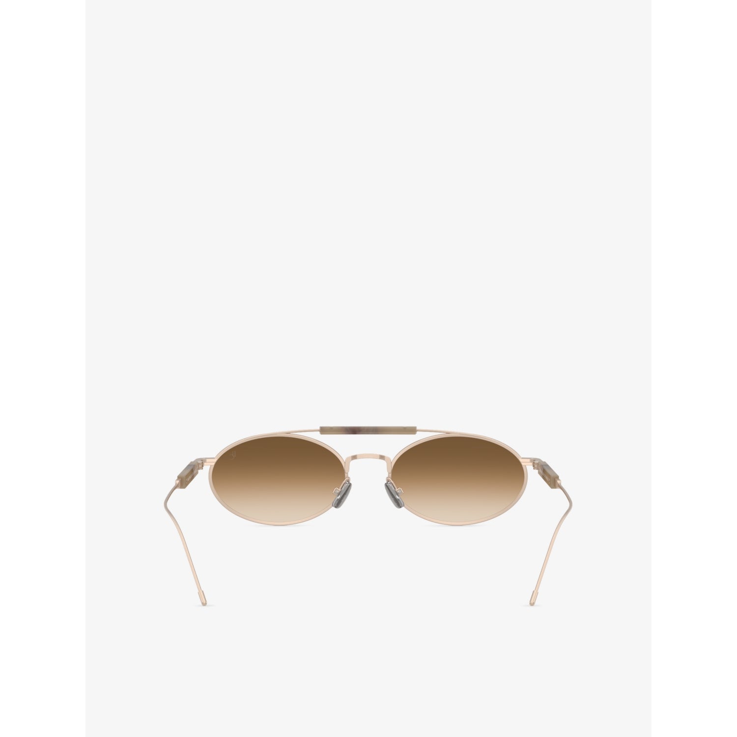 Brunello Cucinelli oval-frame metal sunglasses (British brand)