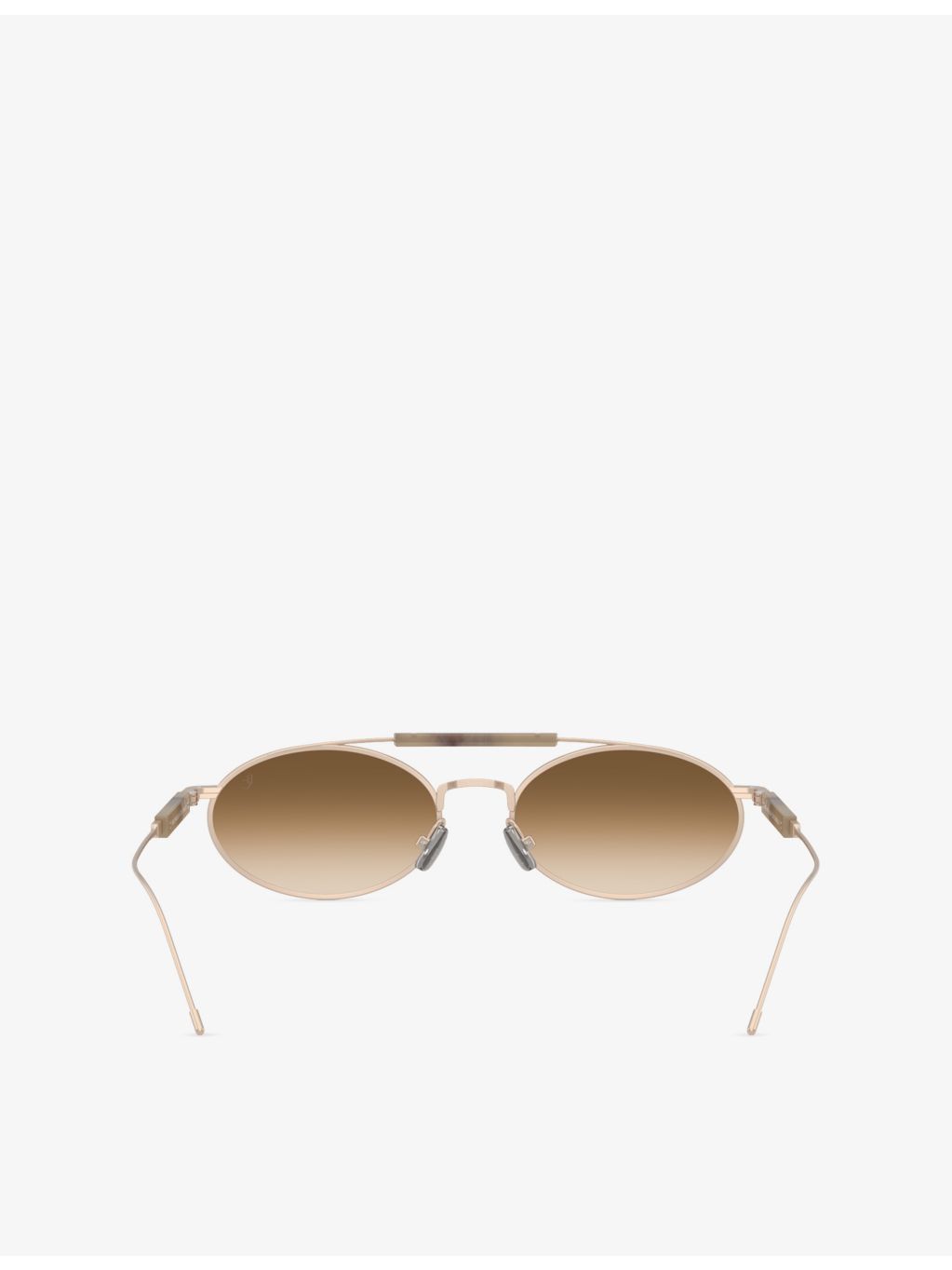 Brunello Cucinelli oval-frame metal sunglasses (British brand)