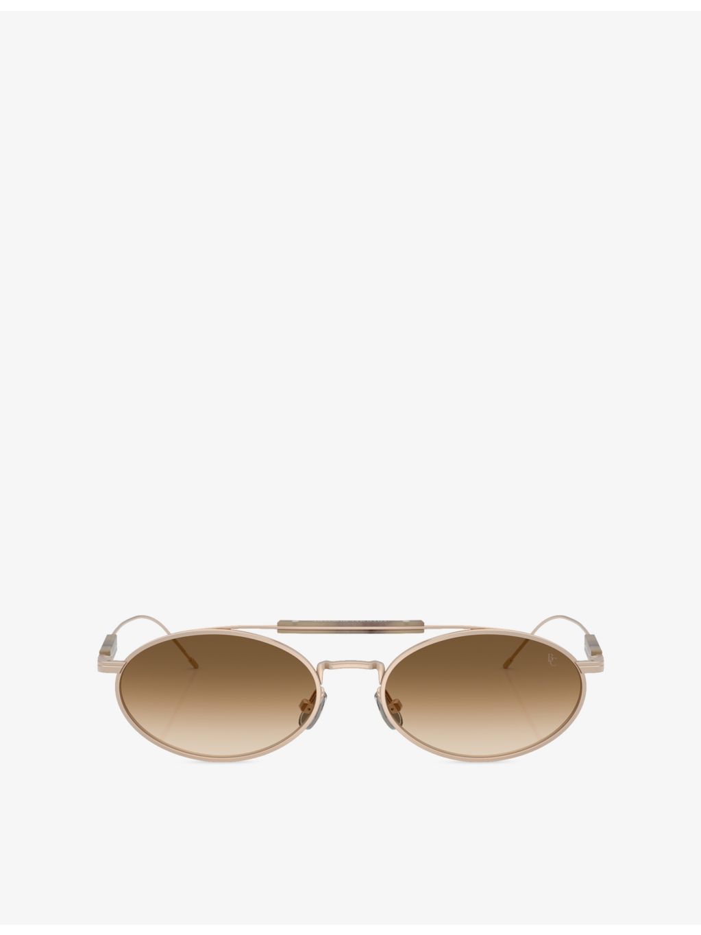 Brunello Cucinelli oval-frame metal sunglasses (British brand)