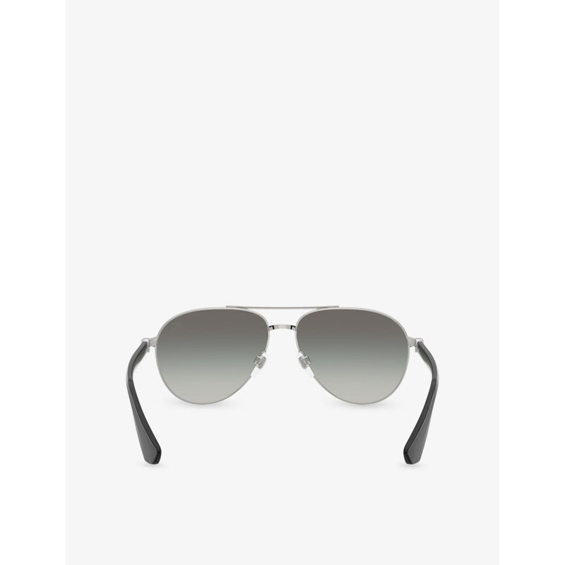 Burberry aviator frame metal sunglasses, UK version