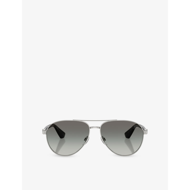 Burberry aviator frame metal sunglasses, UK version