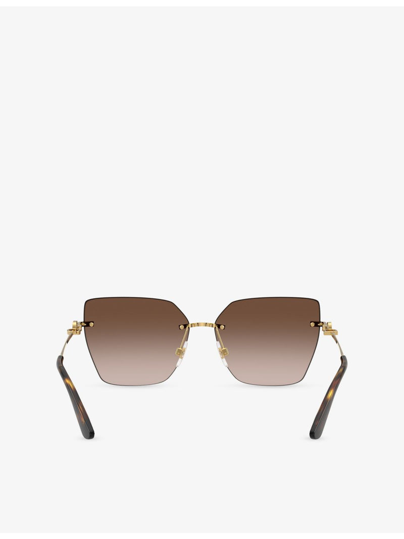 Dolce & Gabbana DG2321 cat-eye metal sunglasses (British brand)