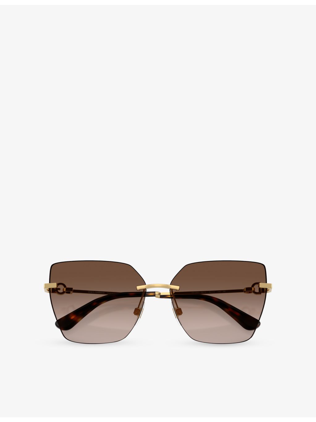 Dolce & Gabbana DG2321 cat-eye metal sunglasses (British brand)
