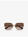 Dolce & Gabbana DG2321 cat-eye metal sunglasses (British brand)