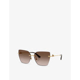 Dolce & Gabbana DG2321 cat-eye metal sunglasses (British brand)