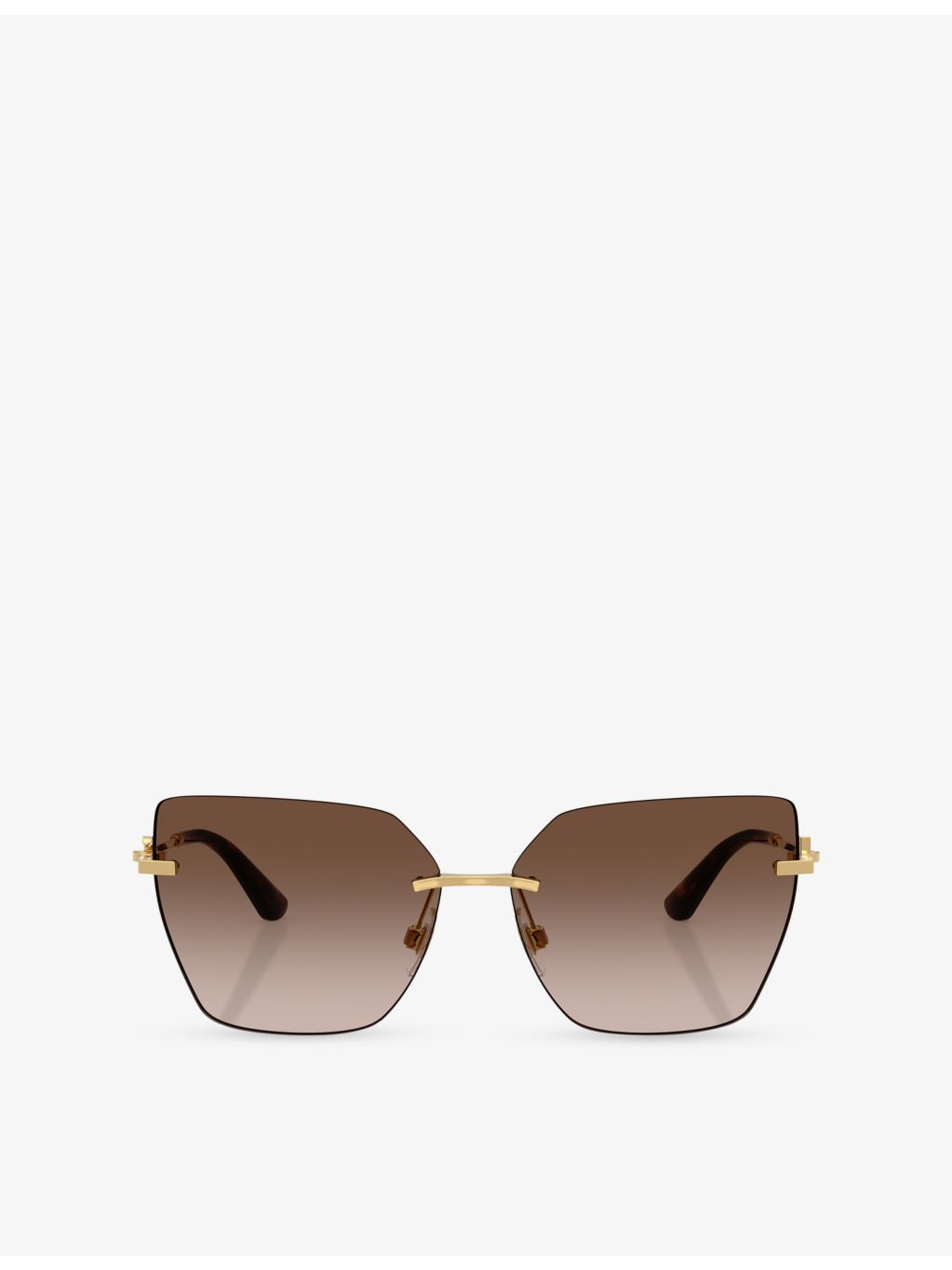Dolce & Gabbana DG2321 cat-eye metal sunglasses (British brand)
