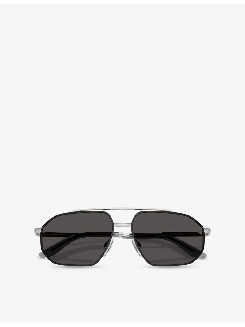 Dolce & Gabbana aviator metal sunglasses DG2328, UK version