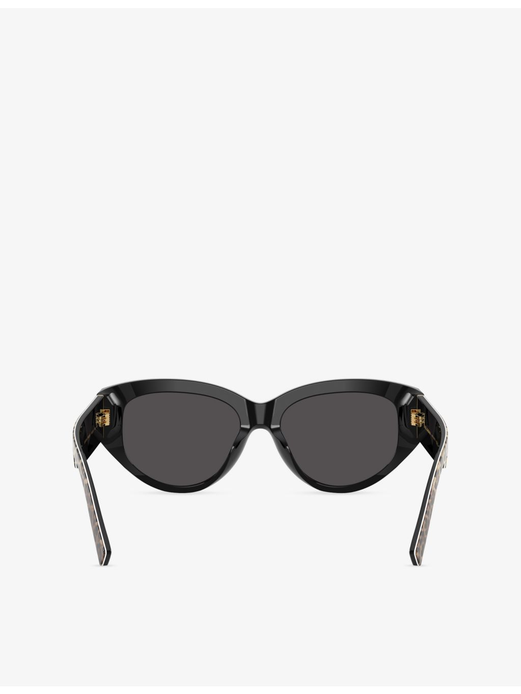 Dolce & Gabbana DG4514 cat-eye leopard-print acetate sunglasses, imported from the UK